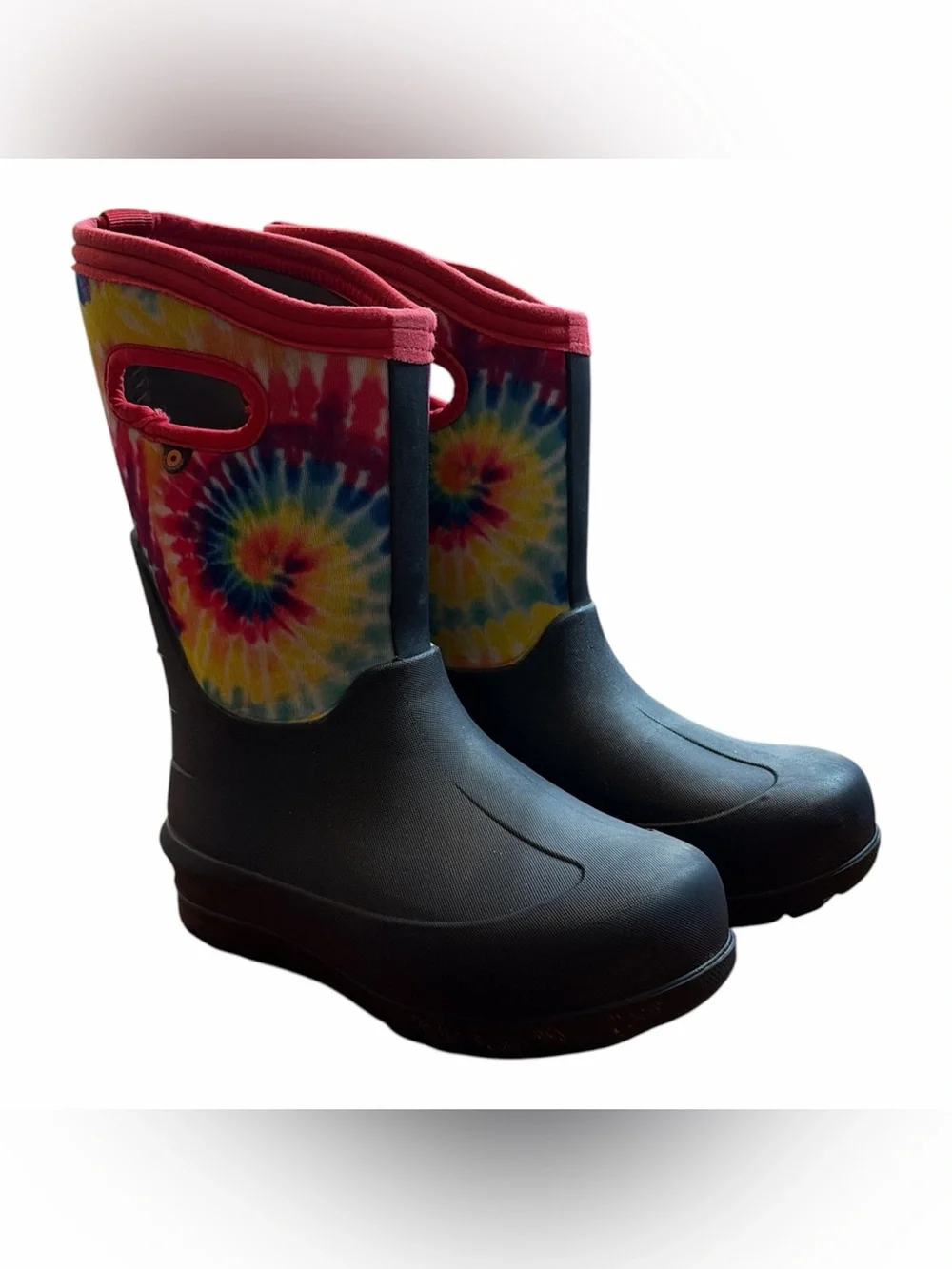 Bogs Tie Dye Waterproof Insulated Boots Youth Size 2 EUC